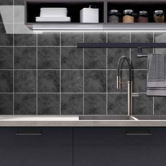 Vierkante tegeltjes Zwart