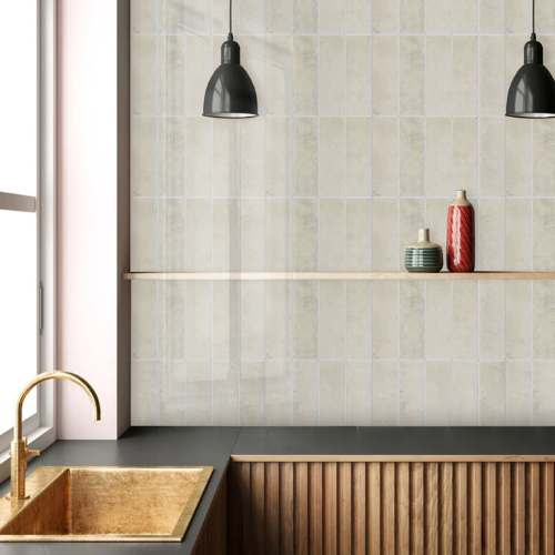 Rechte tegeltjes Beige